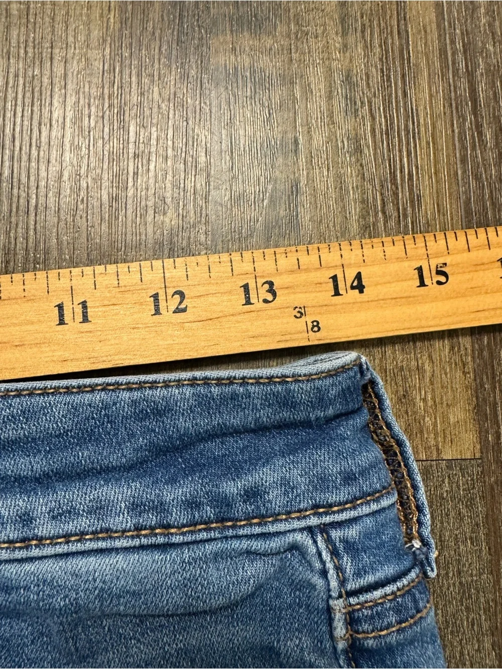 American Eagle Outfitters Blue Distressed High-Rise Denim Shorts Buttonfly